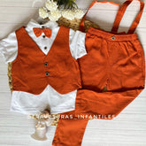 Set 3 Piezas Chaleco Y Corbatín Niño CASTILLITOS